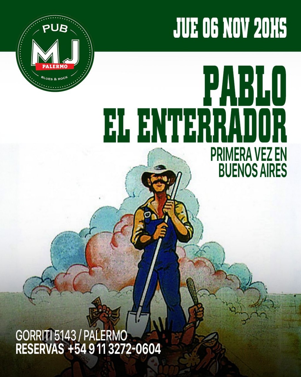 PABLO EL ENTERRADOR: Por fin de visita al descubierto en un cementerio cercano